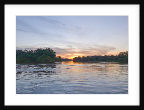 Rio Tulum at sunset, Mato Grosso, Brazil by Anonymous