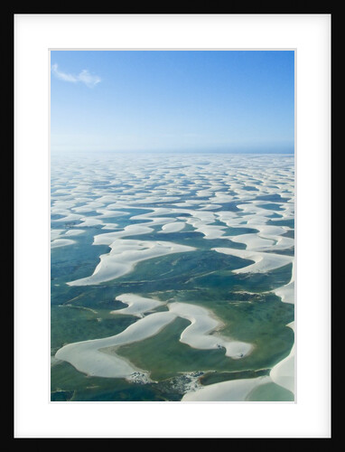 Aerial view of Lencois Maranhenses National Park Brazil by Anonymous