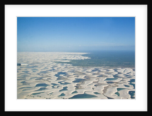 Aerial view of Lencois Maranhenses National Park Brazil by Anonymous