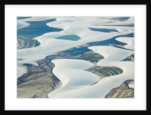 Aerial view of Lencois Maranhenses National Park, Brazil by Anonymous