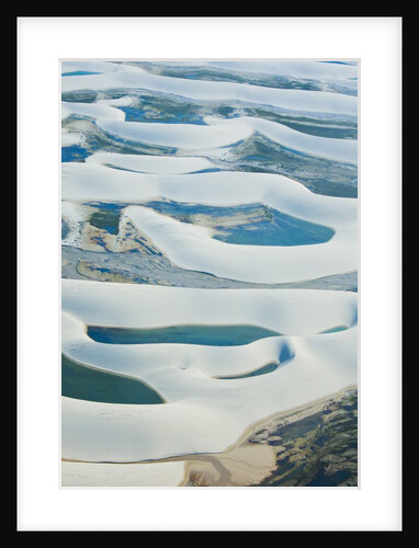 Aerial view of Lencois Maranhenses National Park, Brazil by Anonymous