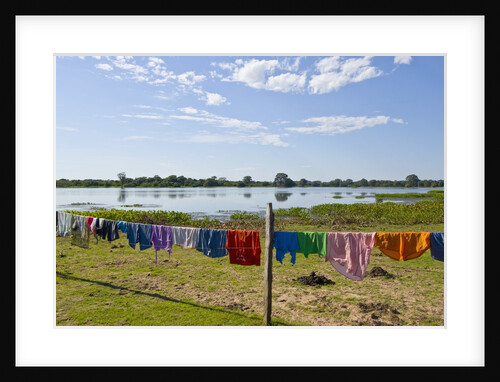 Pousada at Tia Mariana Lagoon, Mato Grosso, Brazil by Anonymous