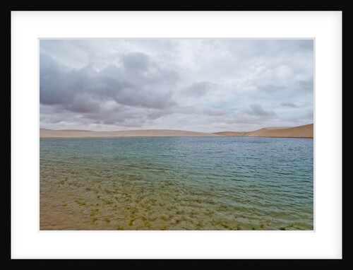 White Sand dunes and fresh water lakes at Lencois Maranheinses National Park, Brazil by Anonymous
