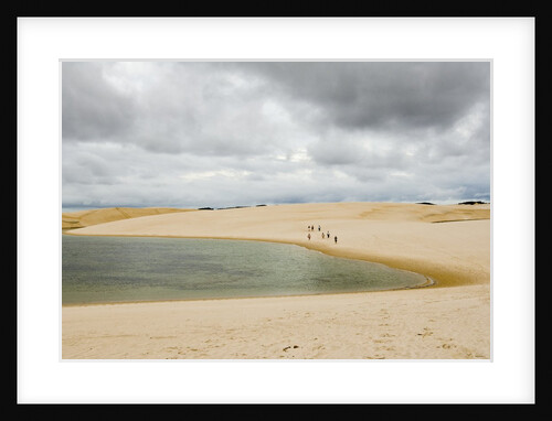 White Sand dunes and fresh water lakes at Lencois Maranheinses National Park, Brazil by Anonymous