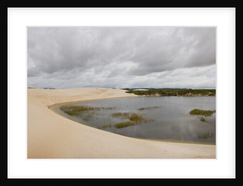 White Sand dunes and fresh water lakes at Lencois Maranheinses National Park, Brazil by Anonymous