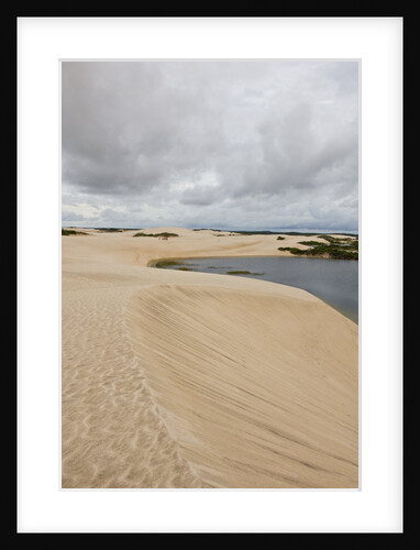 White Sand dunes and fresh water lakes at Lencois Maranheinses National Park, Brazil by Anonymous