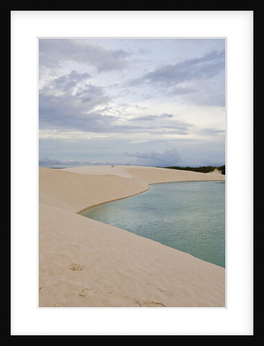 White Sand dunes and fresh water lakes at Lencois Maranheinses National Park, Brazil by Anonymous