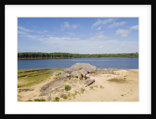 Nomadic fishermen village along Preguica river at Lencois Maranheinses National Park, Brazil by Anonymous
