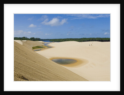 White Sand dunes and Preguica river at Lencois Maranheinses National Park, Brazil by Anonymous