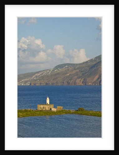View of Lipari from Lingua Salt Pond, Sicily, Italy by Anonymous