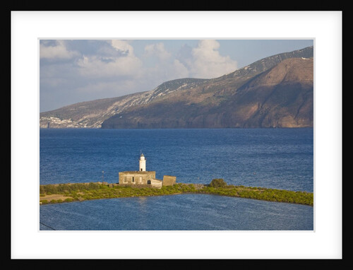 View of Lipari from Lingua Salt Pond, Sicily, Italy by Anonymous