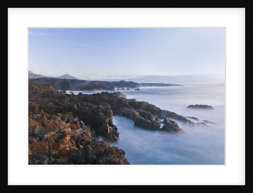 Waves crashing against rocky coast, Lanzarote, Spain by Anonymous