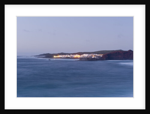 View of El Golfo at dusk, Lanzarote, Spain by Anonymous
