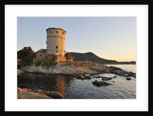 Ancient tower at sunset, Campese, Italy by Anonymous