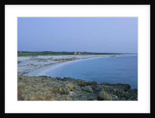 Beach at dusk, Is Arutas, Cabras, Sardinia, Italy by Anonymous