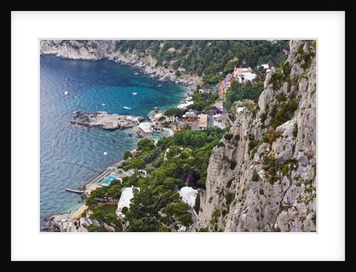 Marina Piccola and coast from Giardini di Augusto, Capri, Capri Island, Campania, Italy by Anonymous