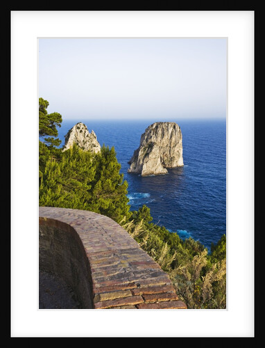 View of Faraglioni from Belvedere di Tragara, Capri, Capri Island, Campania, Italy by Anonymous