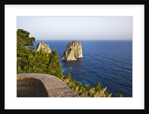 View of Faraglioni from Belvedere di Tragara, Capri, Italy by Anonymous