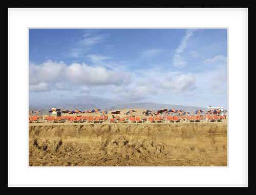 Beach chairs, Maspalomas, Gran Canaria, Spain by Anonymous