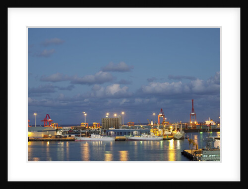 Harbor at night, Las Palmas, Gran Canaria, Spain by Anonymous