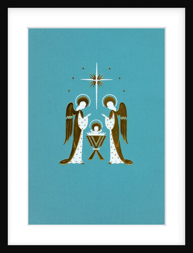 Angels with the Jesus in a Manger by Anonymous