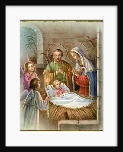 Vintage Illustration of the Nativity by Anonymous