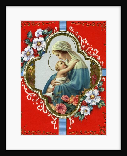 Vintage Illustration of the Virgin and Child by Anonymous