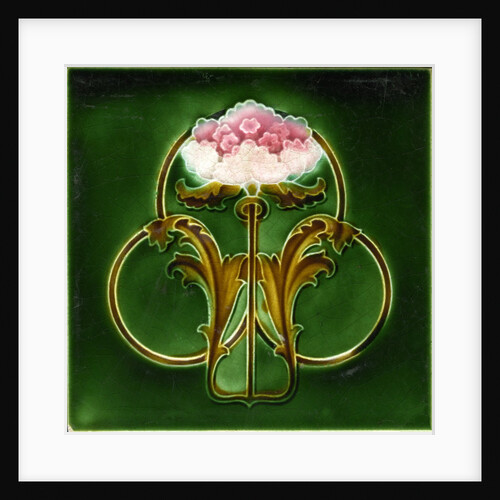 Art Nouveau decorative tile by Anonymous