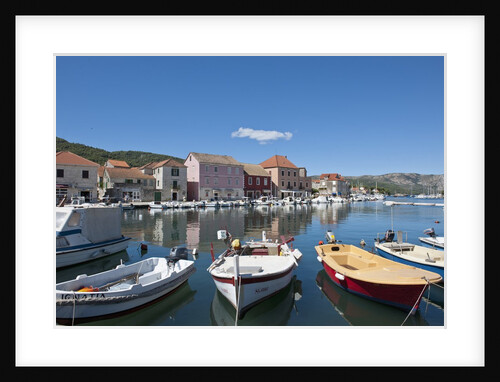 Boats in harbor, Stari Grad, Hvar Island, Croatia by Anonymous