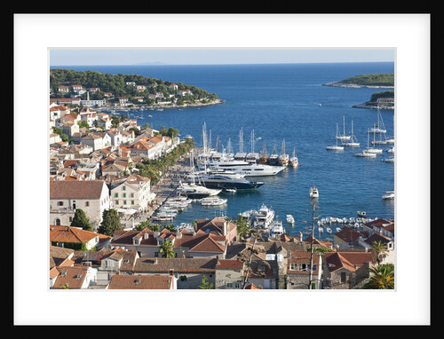 View of the town from fortress, Hvar Town, Hvar Island, Croatia by Anonymous