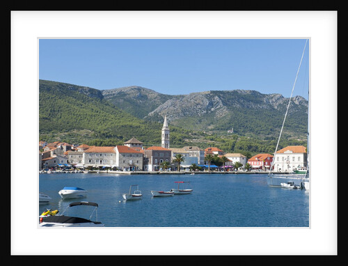 View of the village from the port, Jelsa, Hvar Island, Croatia by Anonymous