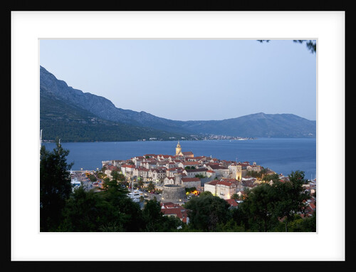 View of old town, Korcula, Croatia by Anonymous