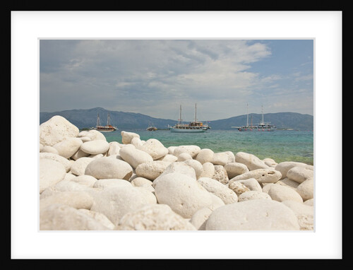 White rocks on beach, Lumbarda, Korcula island, Croatia by Anonymous