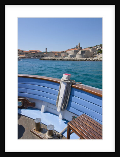 On boat deck, Dubrovnik, Croatia by Anonymous