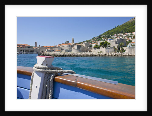 On boat deck, Dubrovnik, Croatia by Anonymous