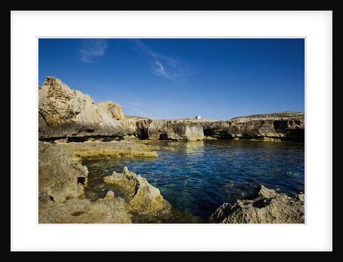 Rocky landscape near Fungus Rock, Dwejra, Gozo, Malta by Anonymous
