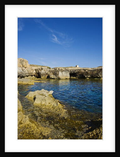 Rocky landscape near Fungus Rock, Dwejra, Gozo, Malta by Anonymous