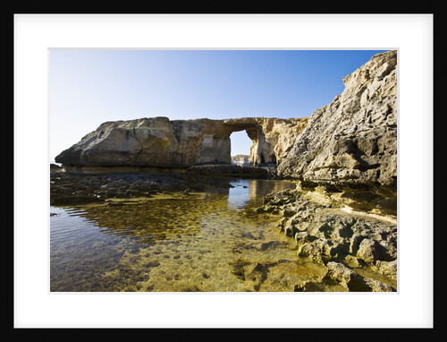 View of Azure Window stone arch, Dwejra, Gozo, Malta by Anonymous