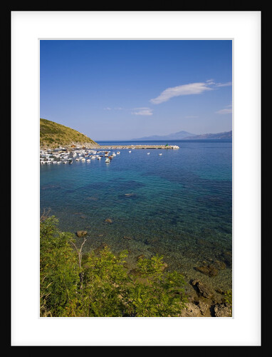 View of bay and harbor, Palinuro, Campania, Italy by Anonymous