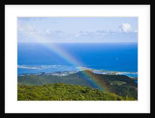 Rainbow over seascape, St. Martin Island, French Antilles by Anonymous