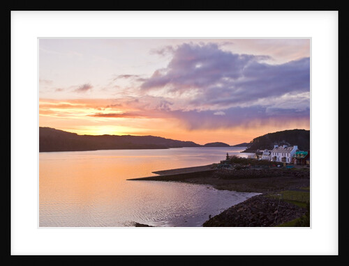 View of town based on lakeshore, Shieldaig, Scotland, United Kingdom by Anonymous