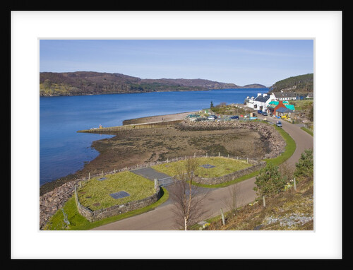 View of town based on lake shore, Shieldaig, Scotland, United Kingdom by Anonymous