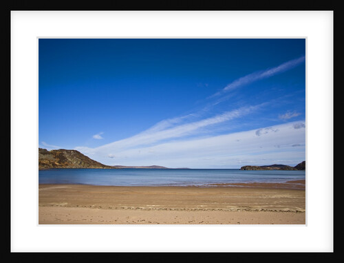 View of beach and blue sky above,Gruinard Bay, Scotland, United Kingdom by Anonymous