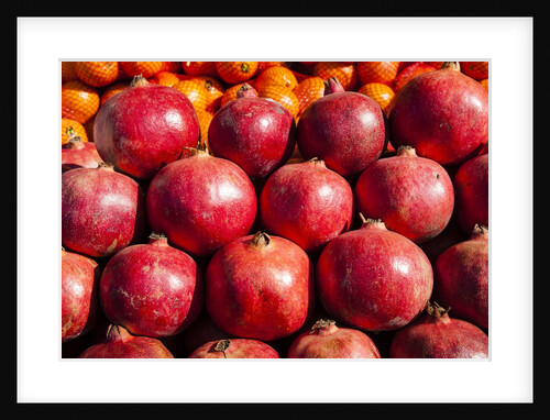 Pomegranates in Carmel Market by Anonymous