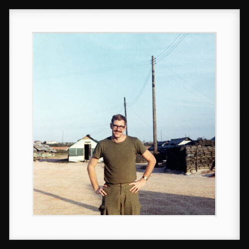 Snapshot of US Army soldier on base in Vietnam, ca. 1970 by Anonymous