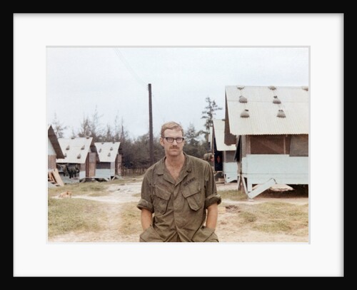 Snapshot of US Army soldier on base in Vietnam, ca. 1970 by Anonymous