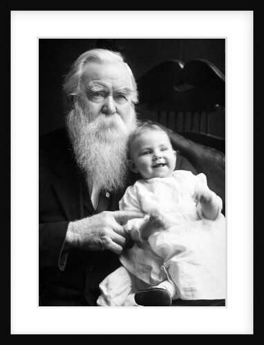 Senior man holds his grandson, ca. 1910 by Anonymous