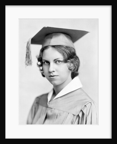 Young woman high school graduation portrait, ca. 1931 by Anonymous