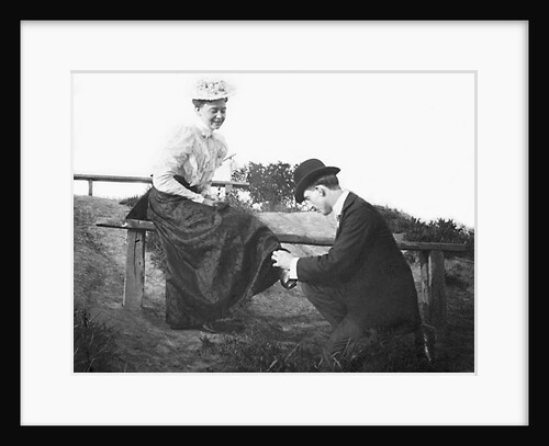 Young man and woman together, ca. 1907 by Anonymous