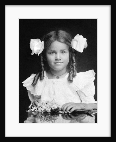 Four year old girl portrait, ca. 1905 by Anonymous